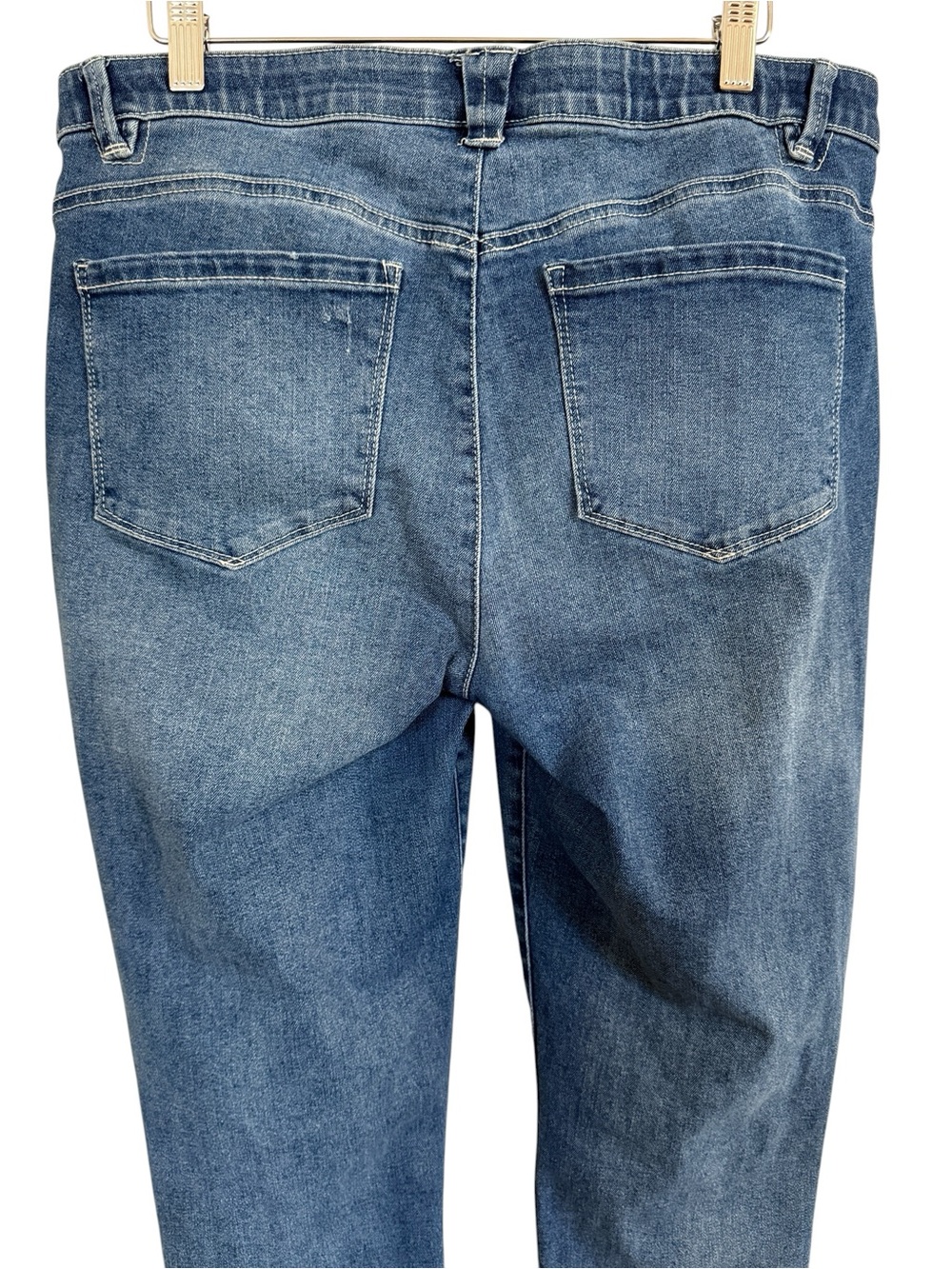 Democracy “Ab”Technology Cropped Frayed Hem Jeans Women’s Size 12 - Picture 5 of 13